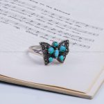 انگشتر فیروزه شجری زنانه کد 9482