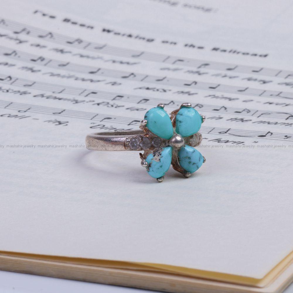 انگشتر فیروزه شجری زنانه کد 9483