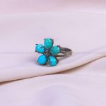 انگشتر فیروزه شجری زنانه کد 9486