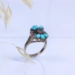 انگشتر فیروزه شجری زنانه کد 9490
