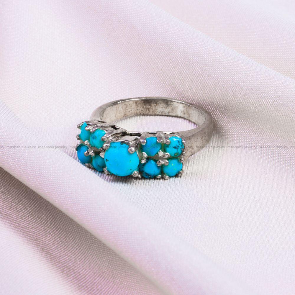 انگشتر فیروزه شجری زنانه کد 9491
