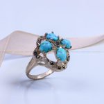 انگشتر فیروزه شجری زنانه کد 9494