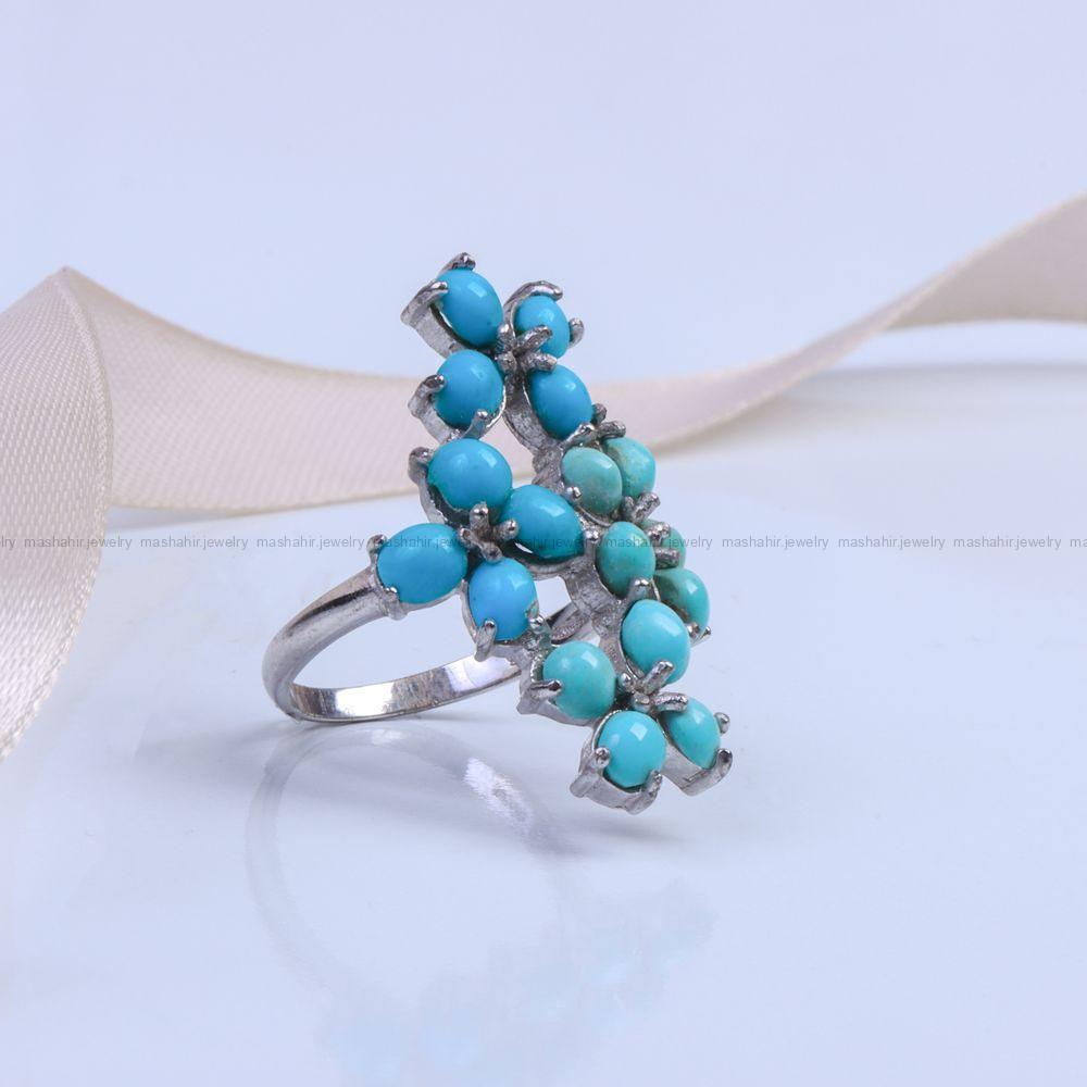 انگشتر فیروزه شجری زنانه کد 9495