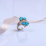 انگشتر فیروزه شجری زنانه کد 9496