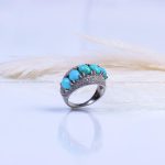 انگشتر فیروزه شجری زنانه کد 9500