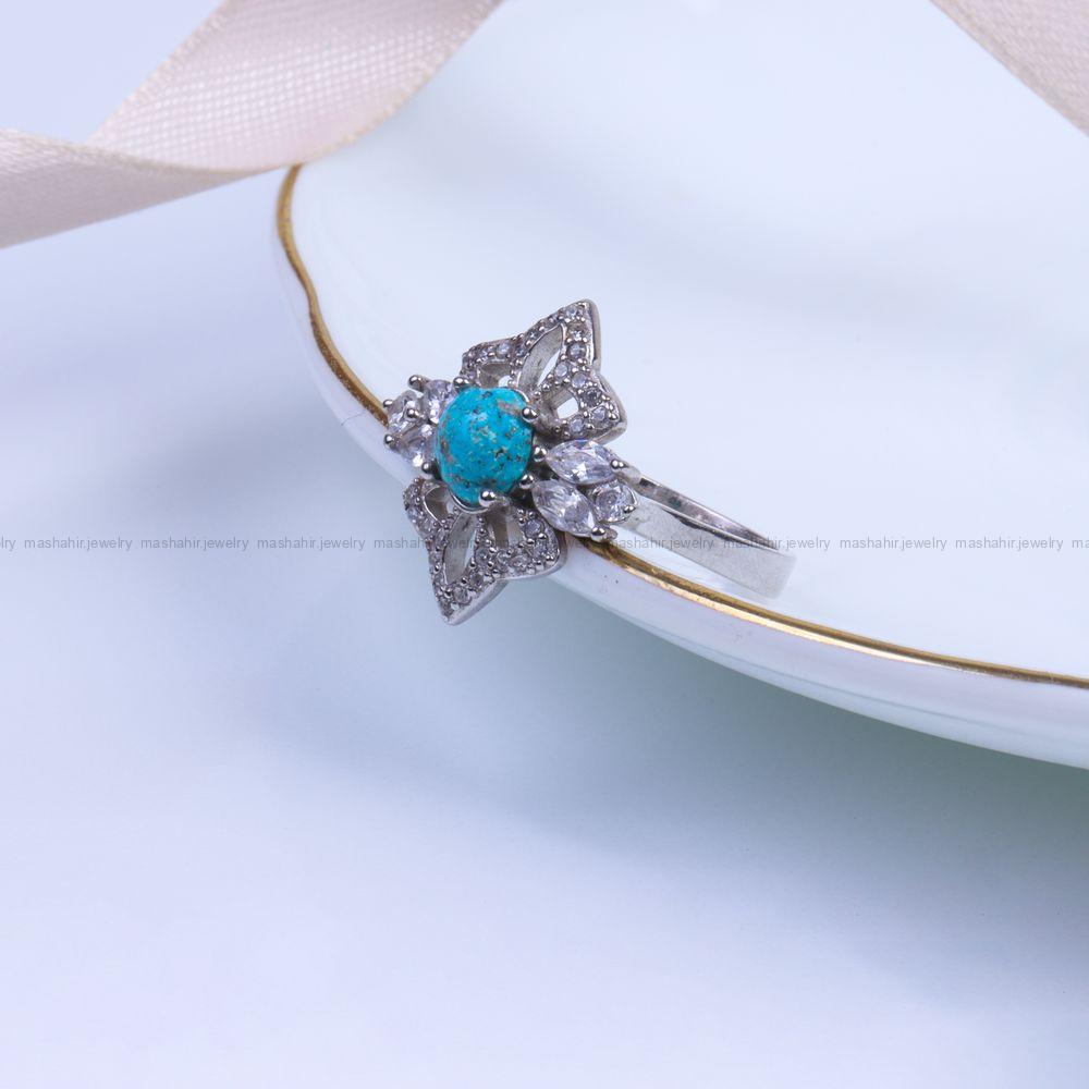 انگشتر فیروزه شجری زنانه کد 9532