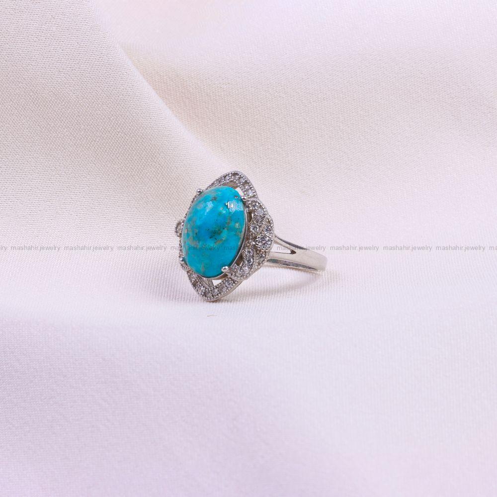 انگشتر فیروزه شجری زنانه کد 9562