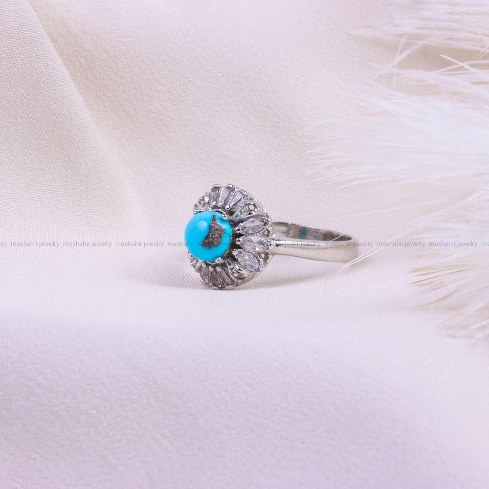 انگشتر فیروزه شجری زنانه کد 9565