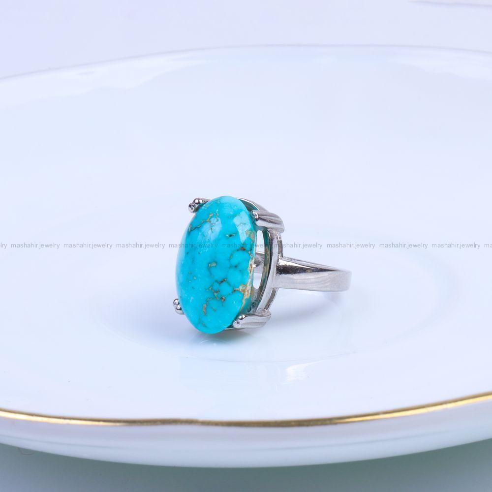 انگشتر فیروزه شجری زنانه کد 9567