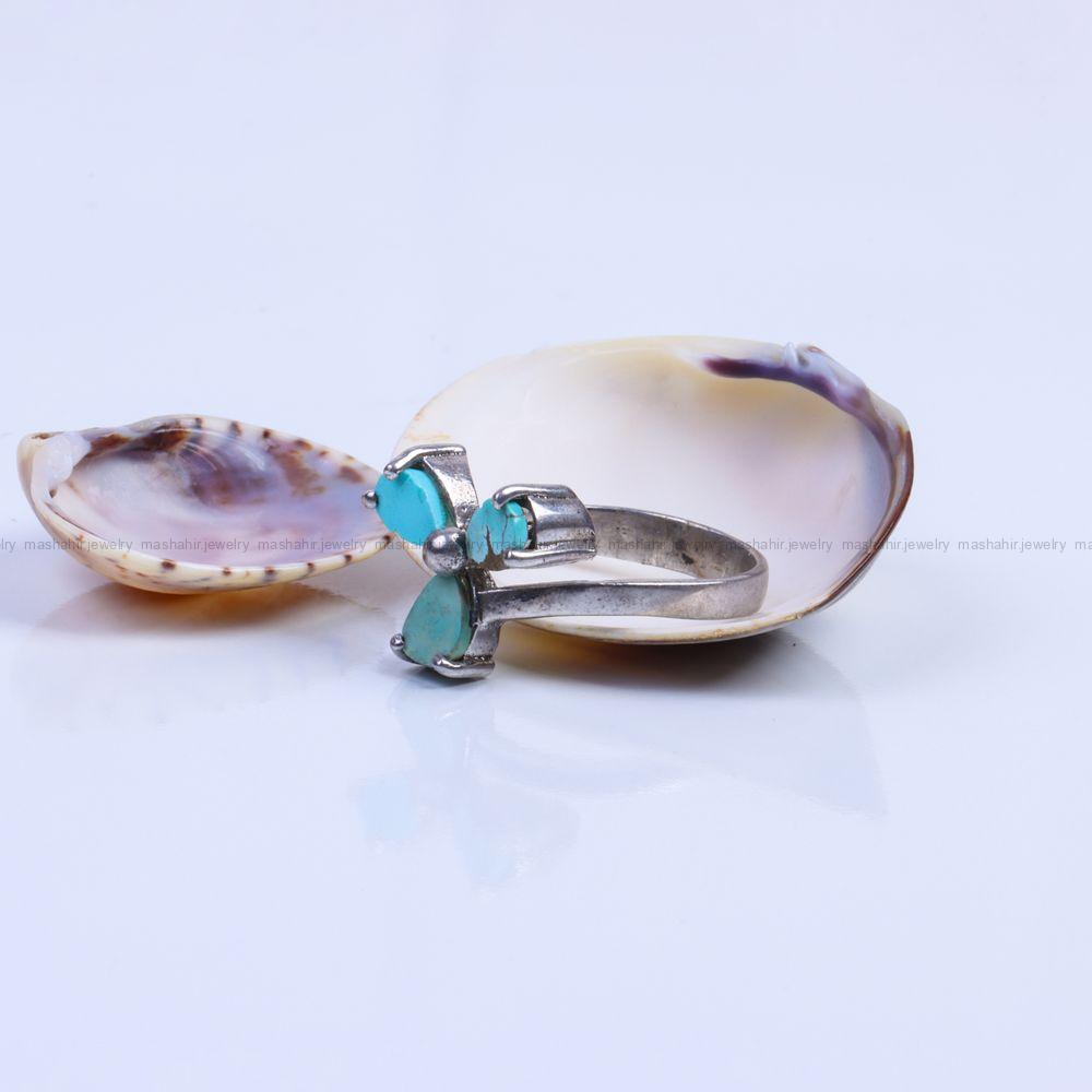 انگشتر فیروزه شجری زنانه کد 9569