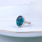 انگشتر فیروزه شجری زنانه کد 9574