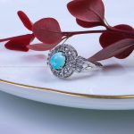انگشتر فیروزه شجری زنانه کد 9580