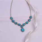 گردنبند فیروزه زنانه کد 9591