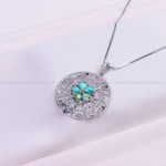 گردنبند فیروزه زنانه کد 9596