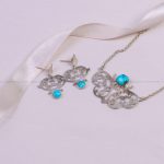 نیم ست فیروزه زنانه کد 9606