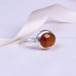 انگشتر عقیق یمن زنانه کد 9636