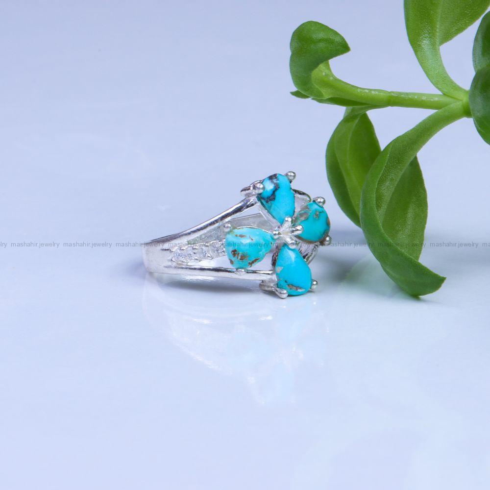 انگشتر فیروزه شجری زنانه کد 9640