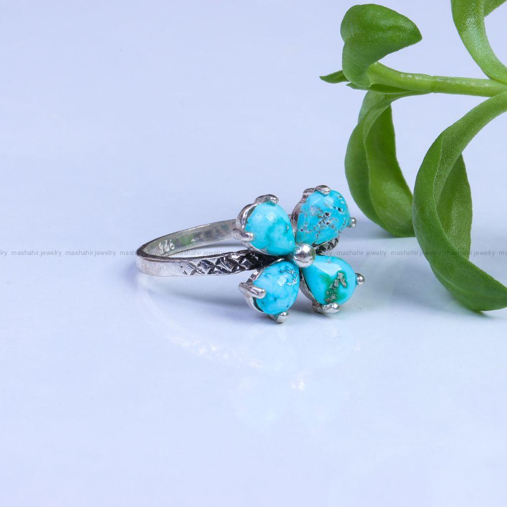 انگشتر فیروزه شجری زنانه کد 9641