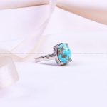 انگشتر فیروزه شجری زنانه کد 9653