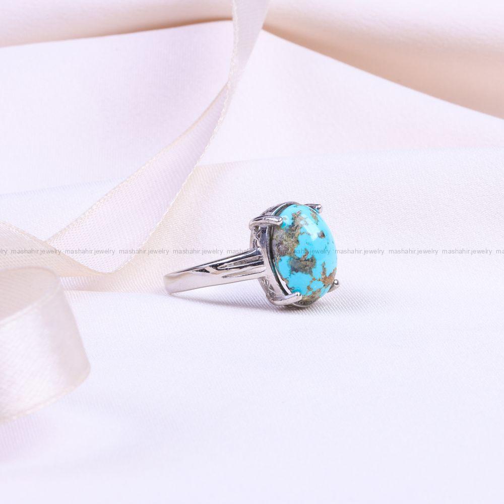 انگشتر فیروزه شجری زنانه کد 9653