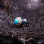 انگشتر فیروزه عجمی مردانه کد 9676