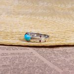 انگشتر فیروزه عجمی مردانه کد 9679