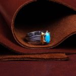 انگشتر فیروزه عجمی مردانه کد 9689