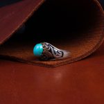 انگشتر فیروزه شجری مردانه کد 9705