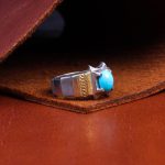 انگشتر فیروزه عجمی مردانه کد 9707