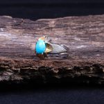 انگشتر فیروزه عجمی مردانه کد 9710