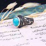 انگشتر فیروزه شجری مردانه کد 9717