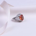 انگشتر سیترین زنانه کد 9729