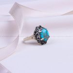 انگشتر فیروزه شجری زنانه کد 9733