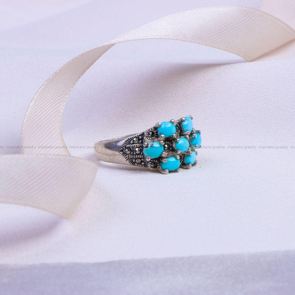 انگشتر فیروزه شجری زنانه کد 9743
