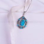 گردنبند فیروزه زنانه کد 9774