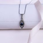 گردنبند یاقوت کبود زنانه کد 9786