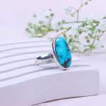 انگشتر فیروزه شجری زنانه کد 9801