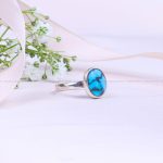 انگشتر فیروزه شجری زنانه کد 9808