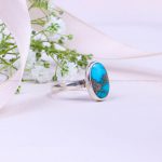 انگشتر فیروزه شجری زنانه کد 9809