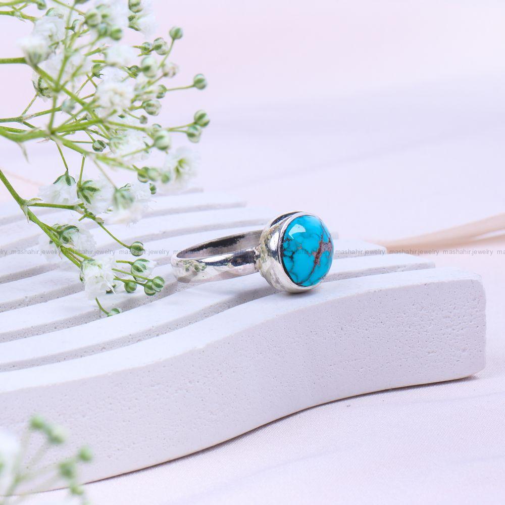 انگشتر فیروزه شجری زنانه کد 9818