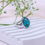 انگشتر فیروزه شجری زنانه کد 9838