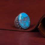 انگشتر فیروزه شجری مردانه کد 9842