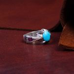 انگشتر فیروزه عجمی مردانه کد 9846