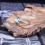 انگشتر فیروزه شجری مردانه کد 9858