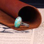 انگشتر فیروزه شجری مردانه کد 9861