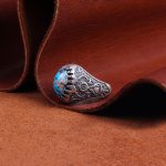 انگشتر فیروزه شجری مردانه کد 9881