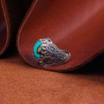 انگشتر فیروزه شجری مردانه کد 9883