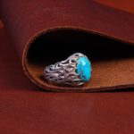 انگشتر فیروزه شجری مردانه کد 9893