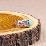 انگشتر فیروزه عجمی مردانه کد 9907