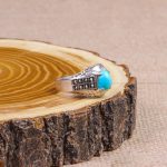 انگشتر فیروزه عجمی مردانه کد 9910